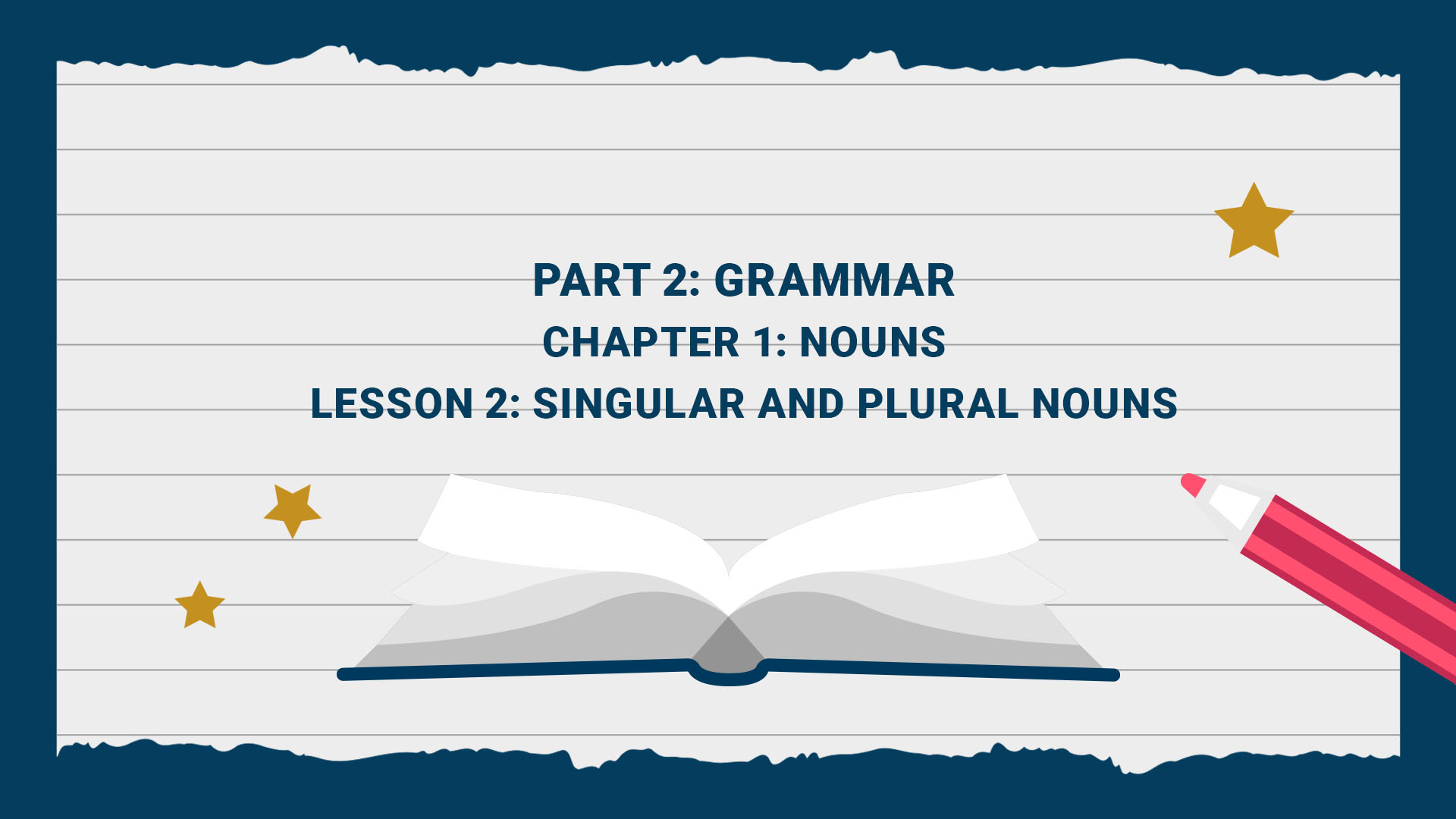 Chapter 1: Nouns - Lesson 3: Singular and Plural Nouns